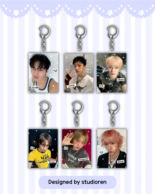 P1harmony ID Photo Keychains