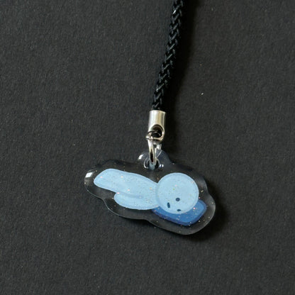 Smiski & miffy glittery phone charms / keychain