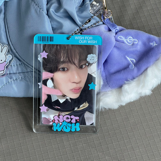 NCT WISH transparent acrylic photocard holder