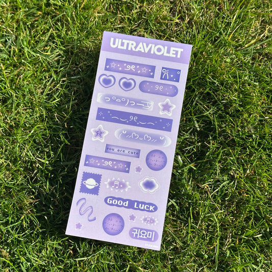 Korean style ultraviolet deco sticker sheet