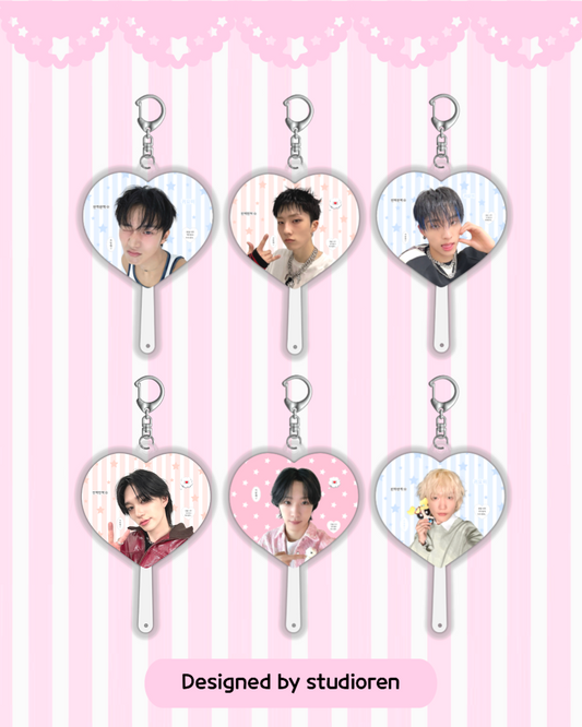P1HARMONY Picket fan keychains