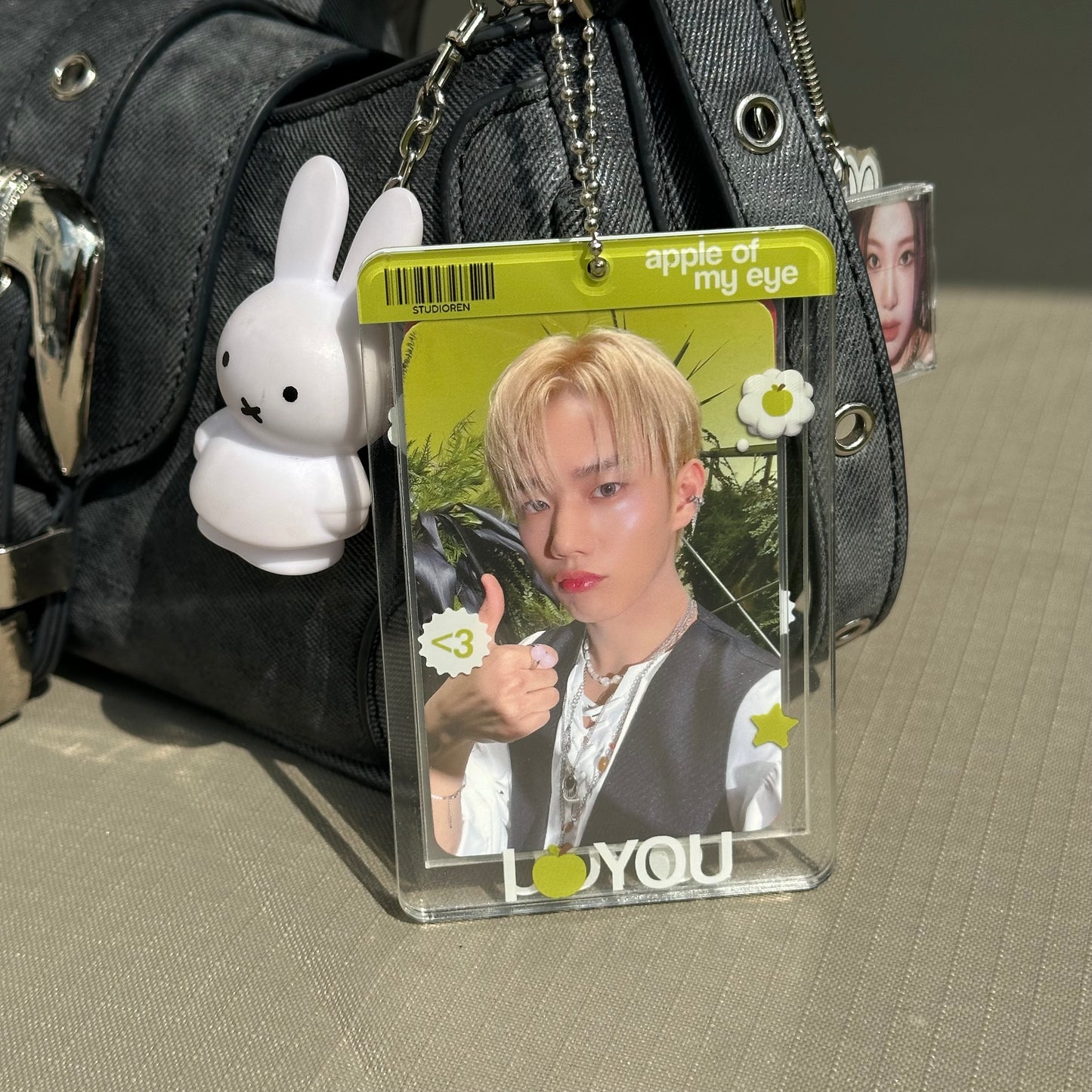 Apple of my eye double sided transparent acrylic photocard holder