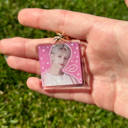 Seventeen square doodle keychains [SALE]