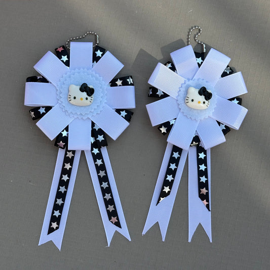 handmade hello kitty rosettes