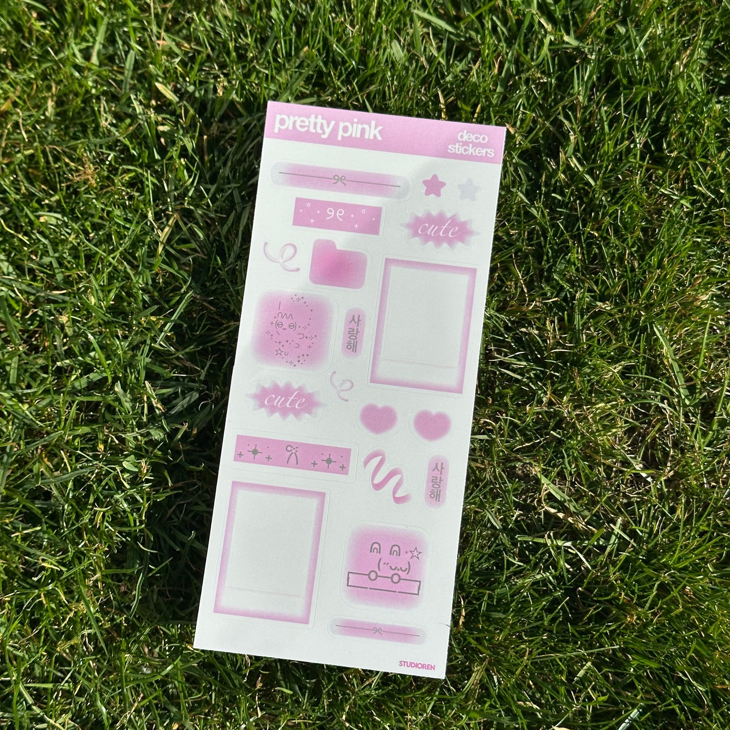 Korean deco sticker sheet