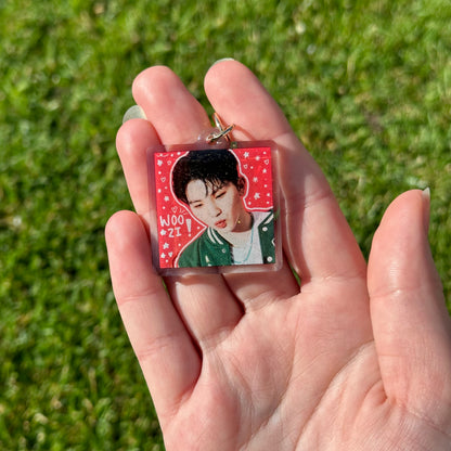 Seventeen square doodle keychains [SALE]
