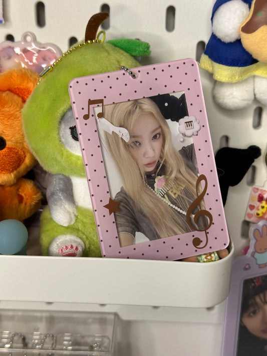 PREORDER polka dot music photocard holder