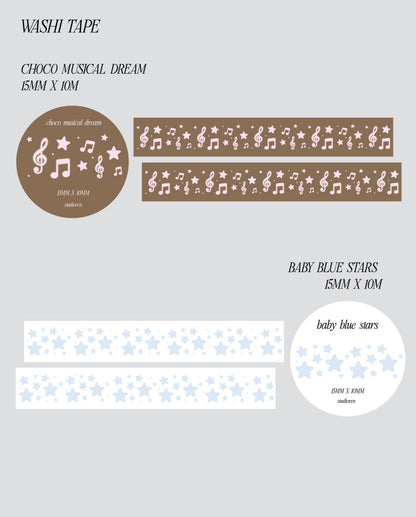 Choco musical dream washi tape