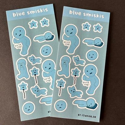 Smiski sticker sheet