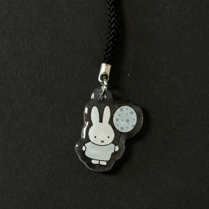 Smiski & miffy glittery phone charms / keychain