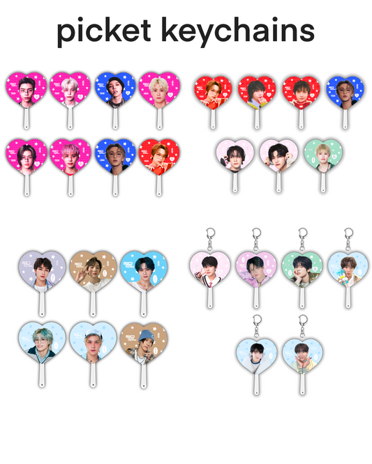 NCT Picket fan keychains
