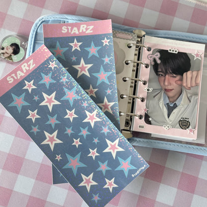 Star glitter sticker sheet