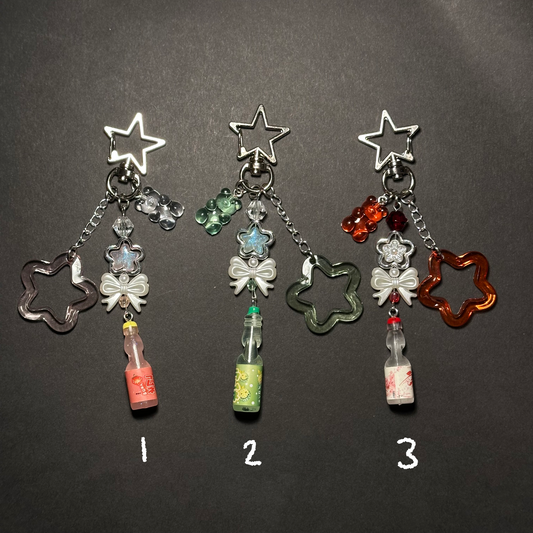 Ramune handmade keychains