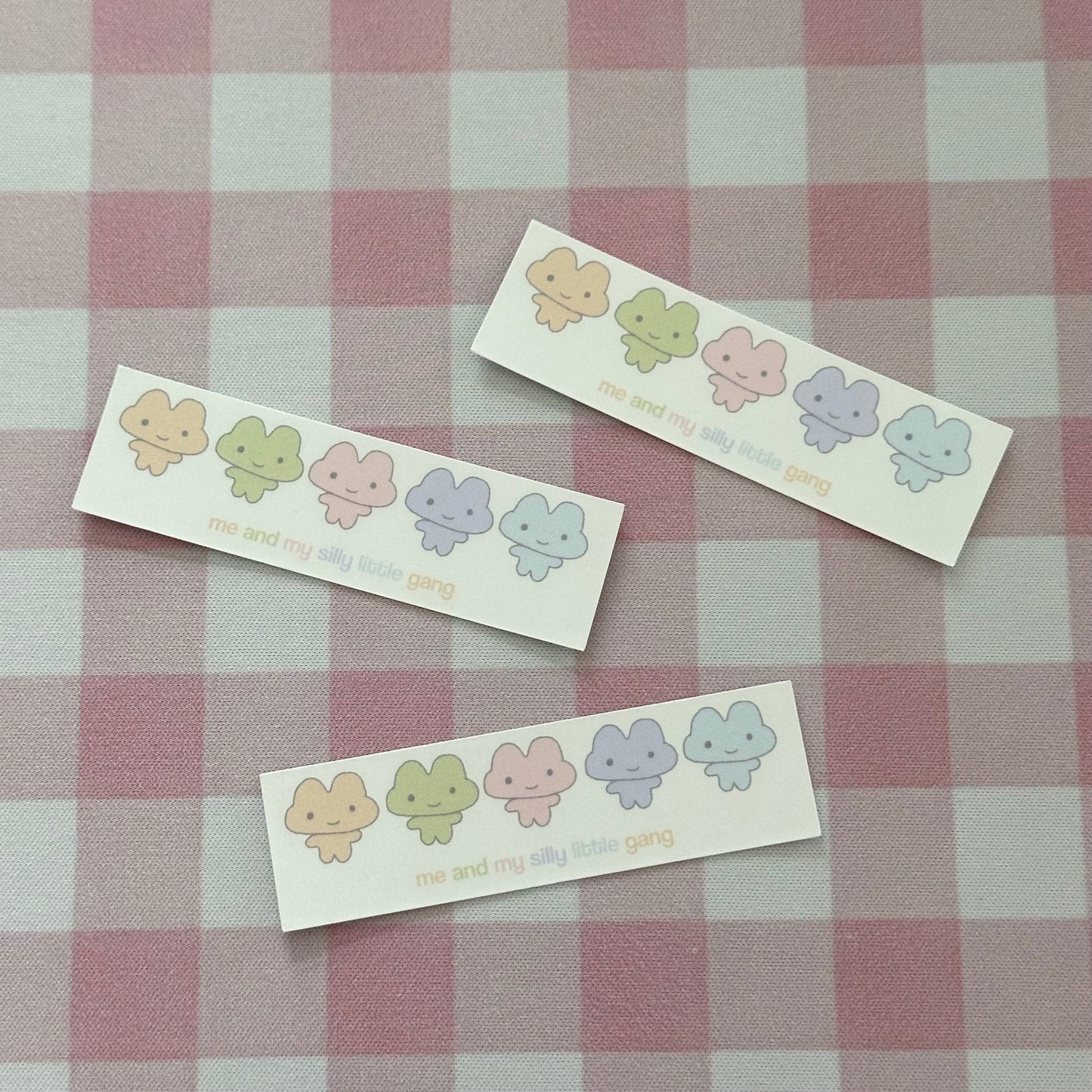 Silly little gang sticker flake