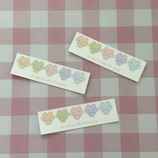 Silly little gang sticker flake