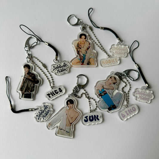 Kpop Seventeen Acrylic Keychains