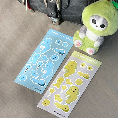 Smiski sticker sheet