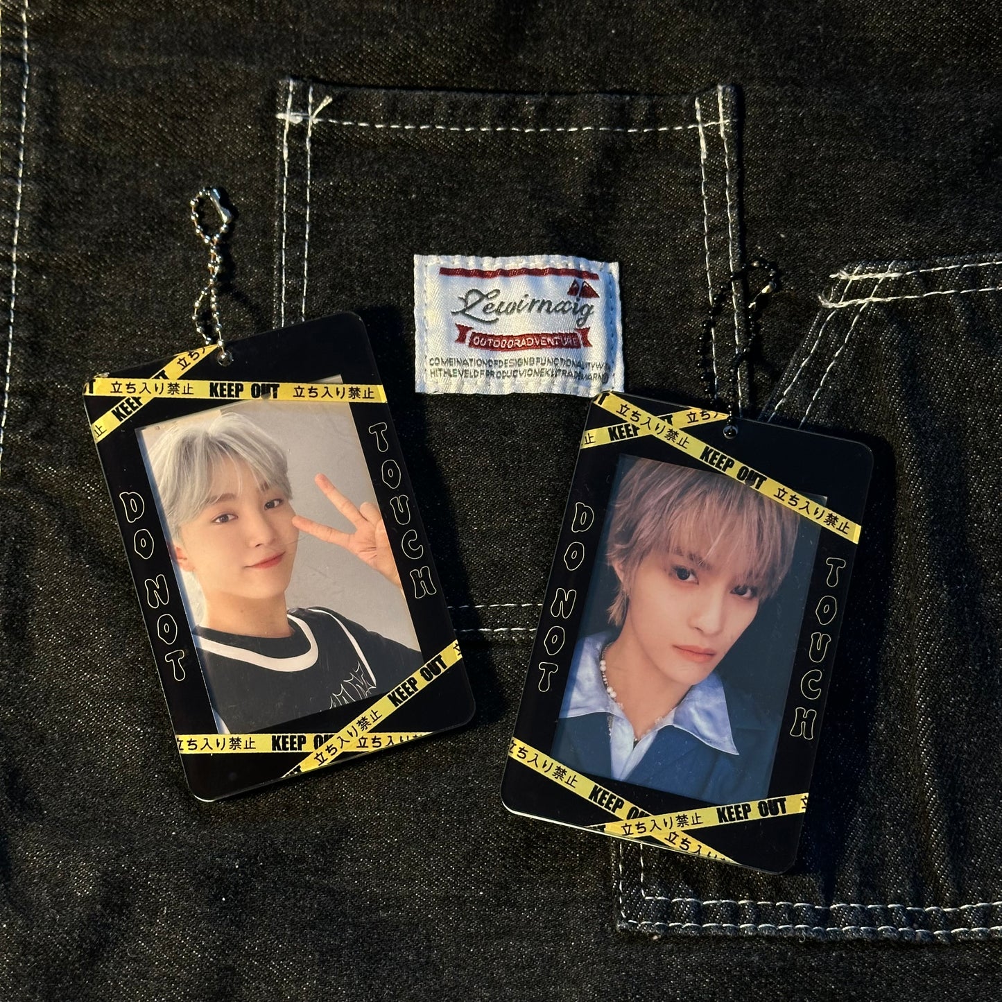 Do not touch photocard holder