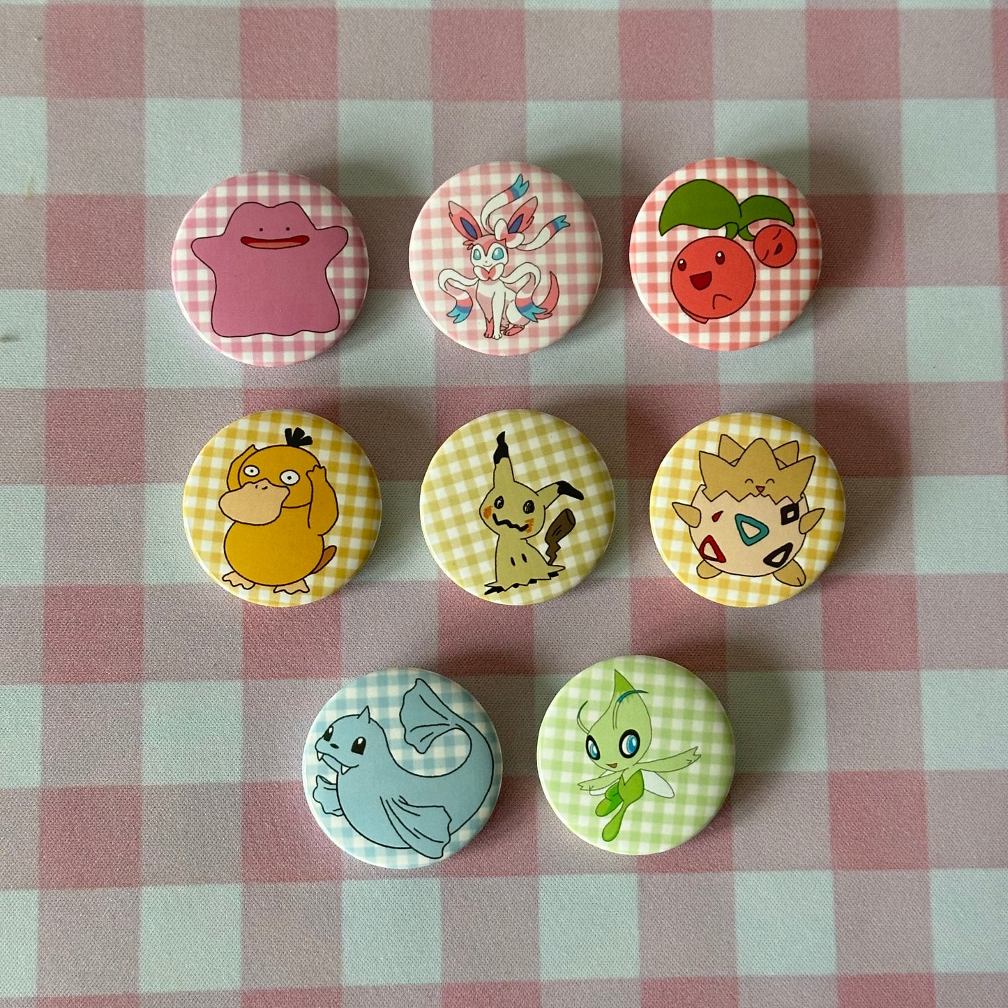 Pokemon fanart mini badges