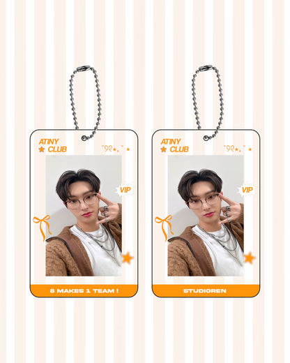 Ateez transparent acrylic photocard holder