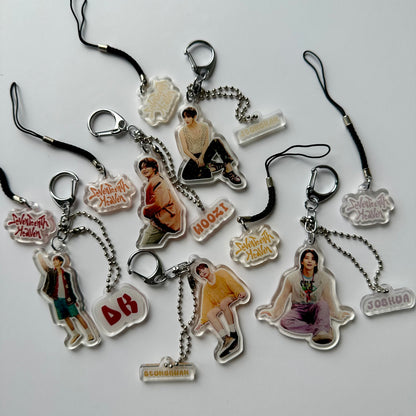 Seventeen glitter keychains [SALE]