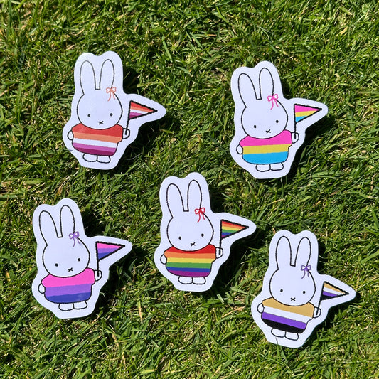 Pride Bunny Vinyl Stickers