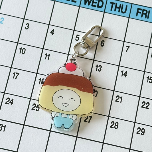 Original Character Bunny Glitter Keychains