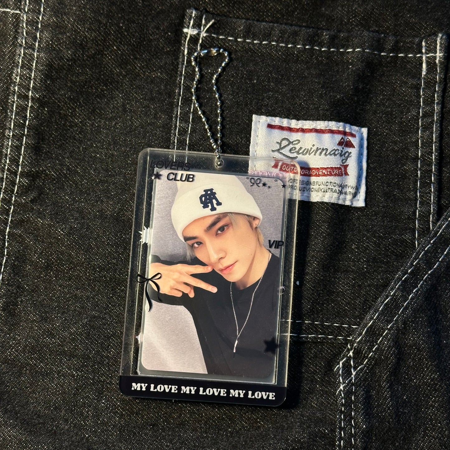 Lovers club transparent acrylic photocard holder