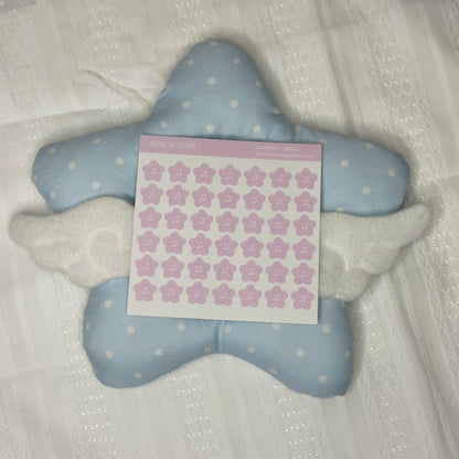 Mini musical stars sticker sheet