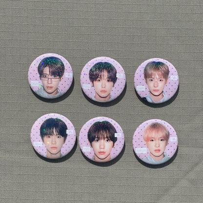 nct wish cupid glitter badges
