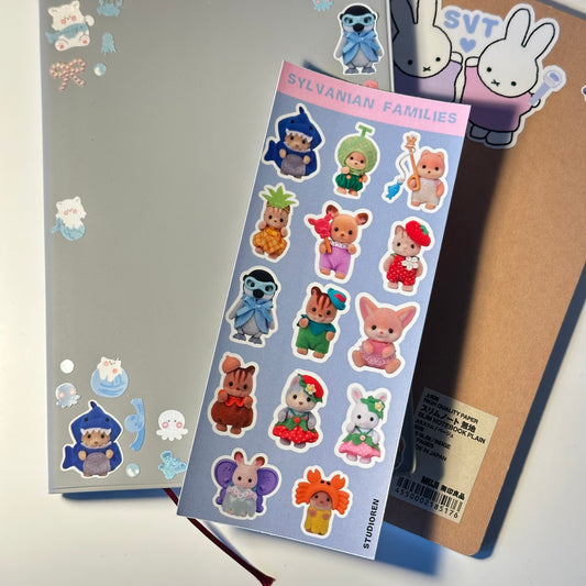 Sylvanian family sticker sheet version 2