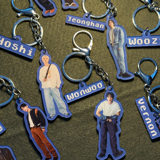 Kpop Seventeen locker buddy keychains