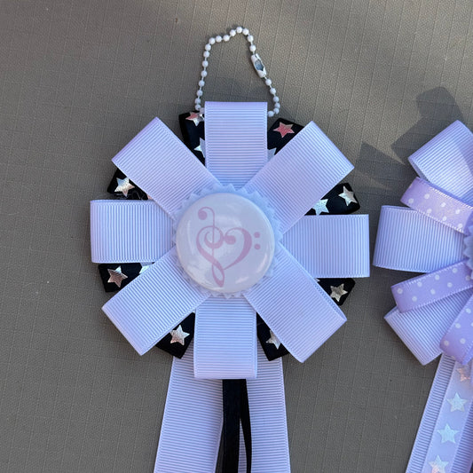 handmade music note rosettes