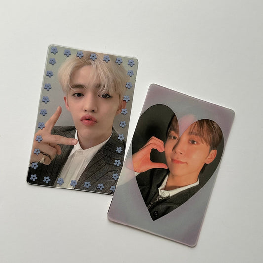 Transparent photocard overlay