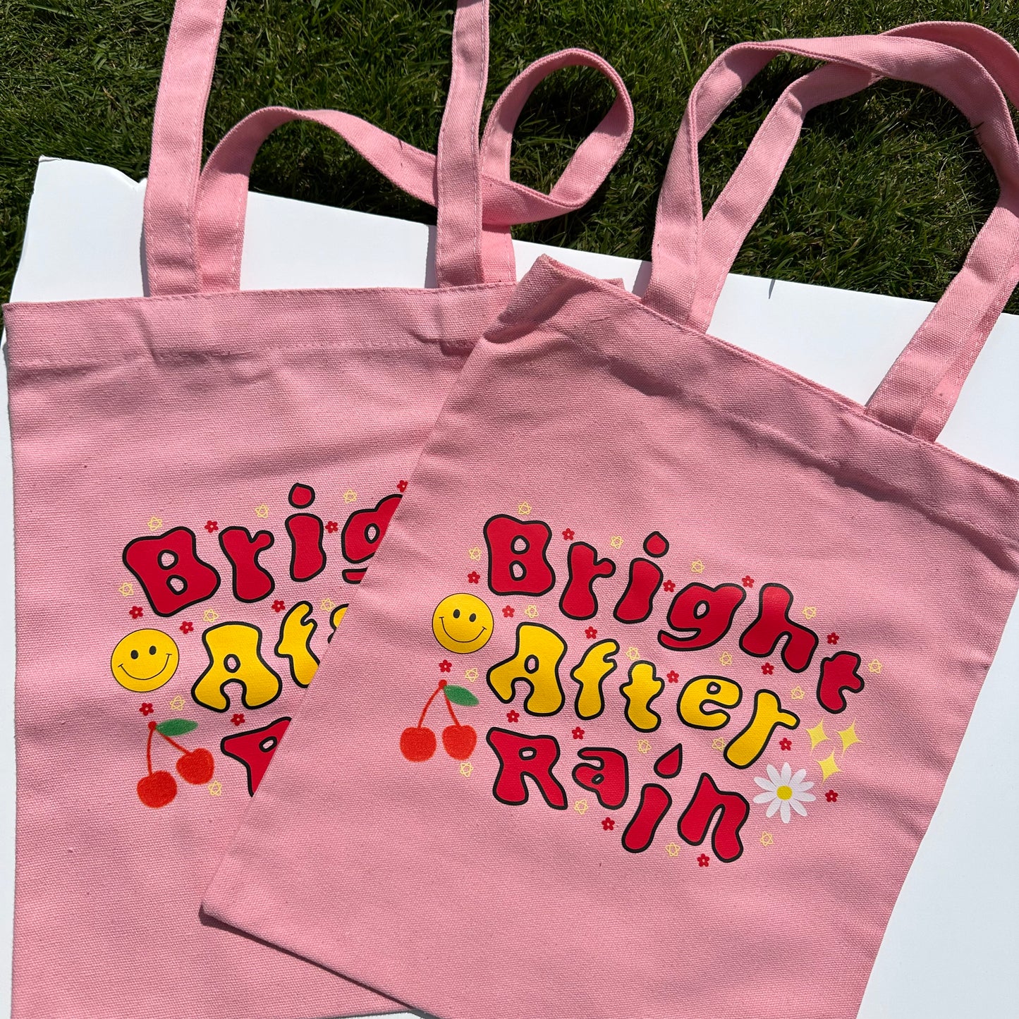 Bright after rain tote bag