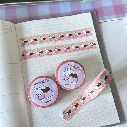 Miffy strawberry pudding washi tape