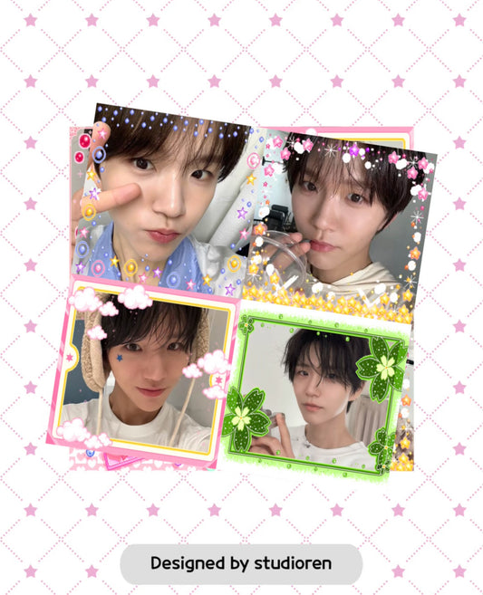 nct wish purikura sticker sheets
