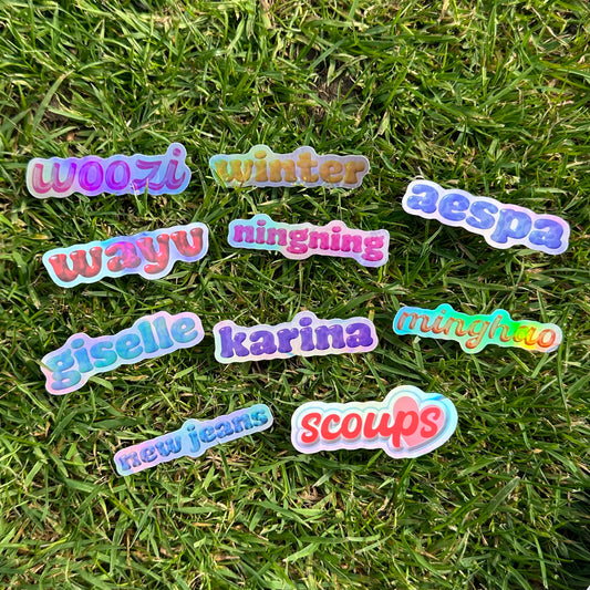 KPOP HOLOGRAPHIC STICKERS
