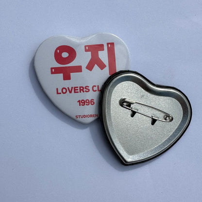 Seventeen Lovers club heart badges [SALE]