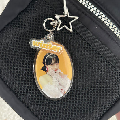 AESPA Member keyrings with name charms