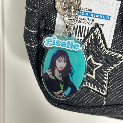 AESPA Member keyrings with name charms