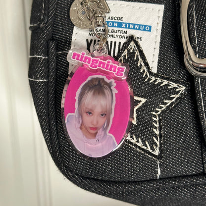 AESPA Member keyrings with name charms