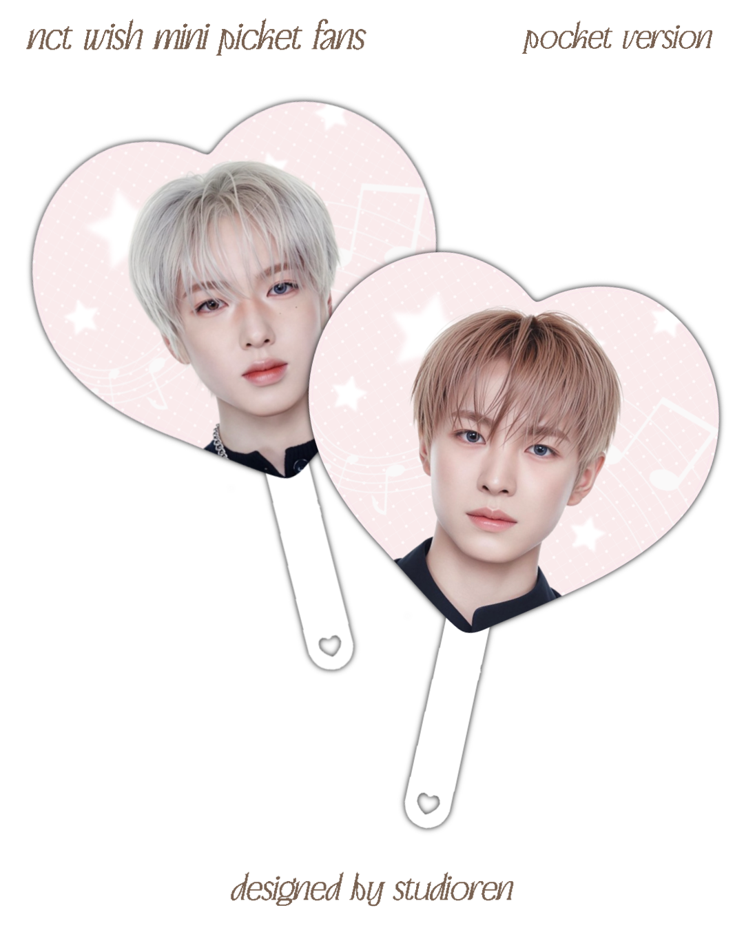nct wish 10cm picket fans