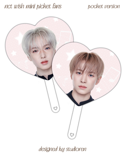nct wish 10cm picket fans