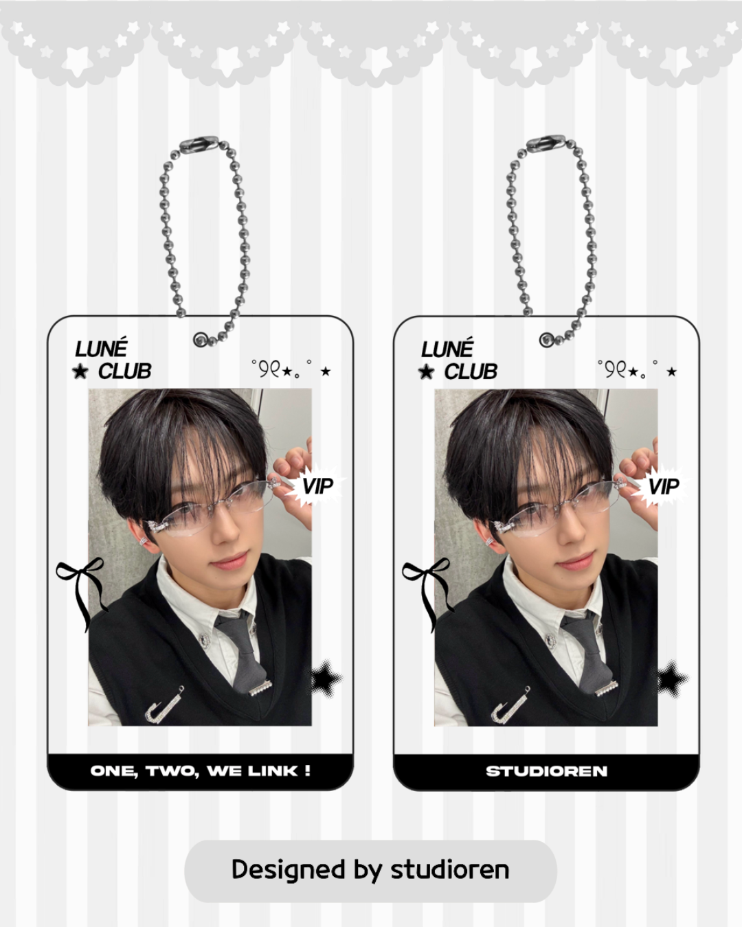 PREORDER &team acrylic photocard holder (black)