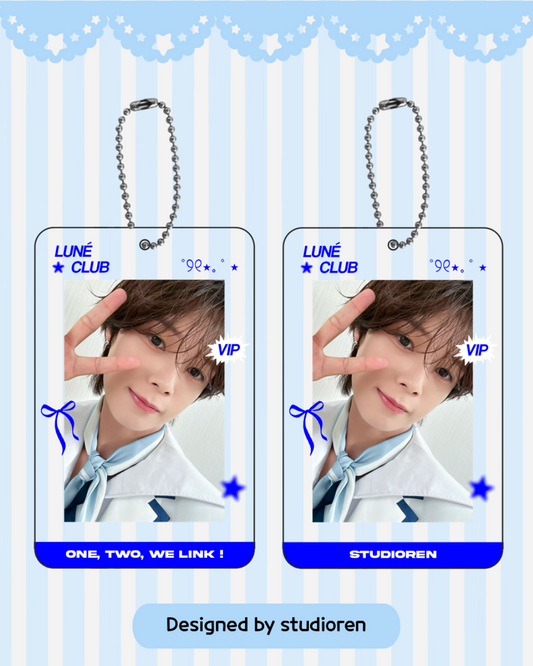 PREORDER &team acrylic photocard holder (blue)