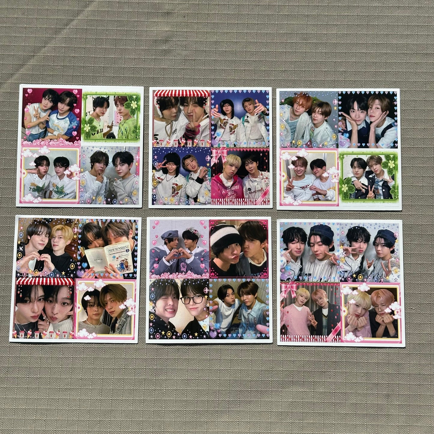 nct wish duo purikura sticker sheets