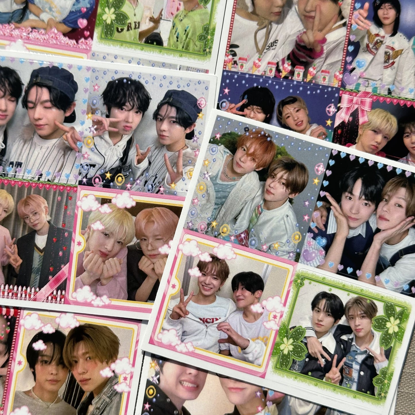 nct wish duo purikura sticker sheets