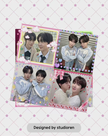 nct wish duo purikura sticker sheets